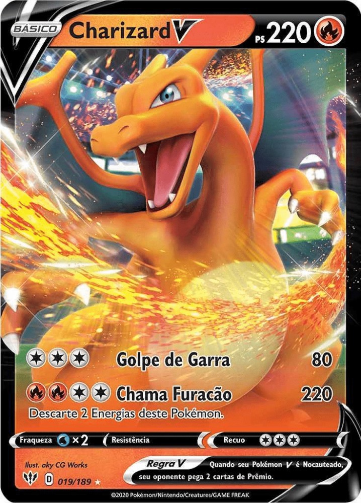 Carta Pokemon Super Rara Charizard Ex Mega