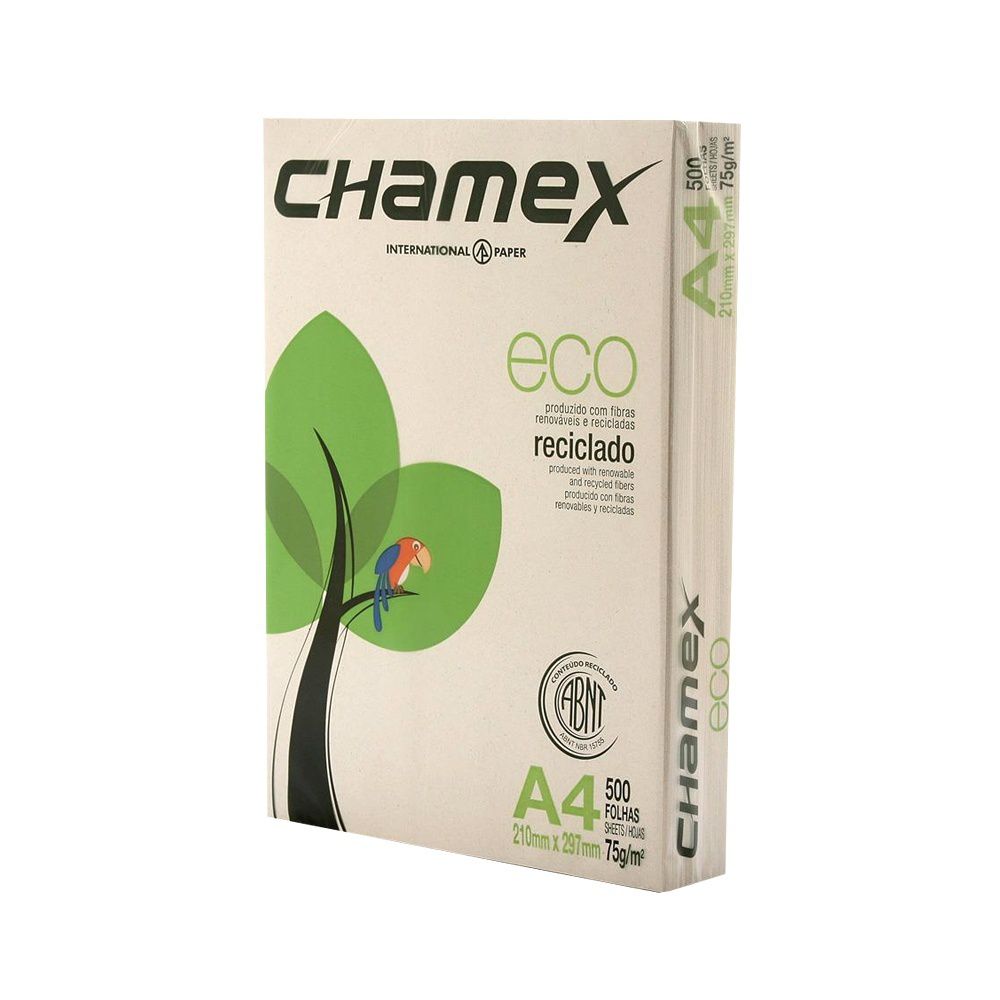 Papel A4 Eco Reciclado c/500fls - N Papéis