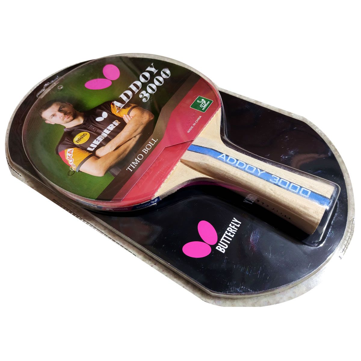 Raquete Tenis de Mesa Clássica Butterfly Addoy 3000 - Loja Tênis de ...