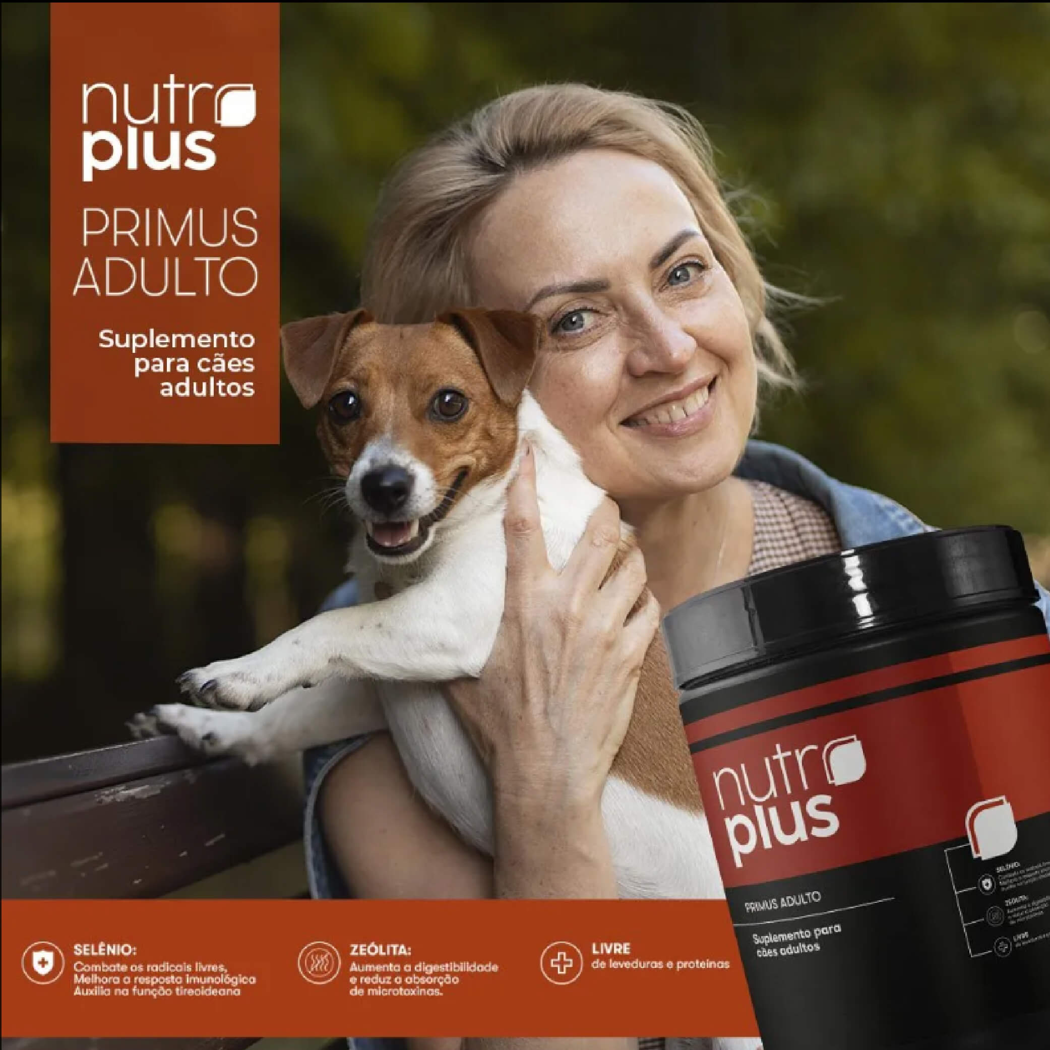 Suplemento para Cães Primus Adultos 100g Nutróplus - Petshop Online com  Produtos Naturais para Cães e Gatos