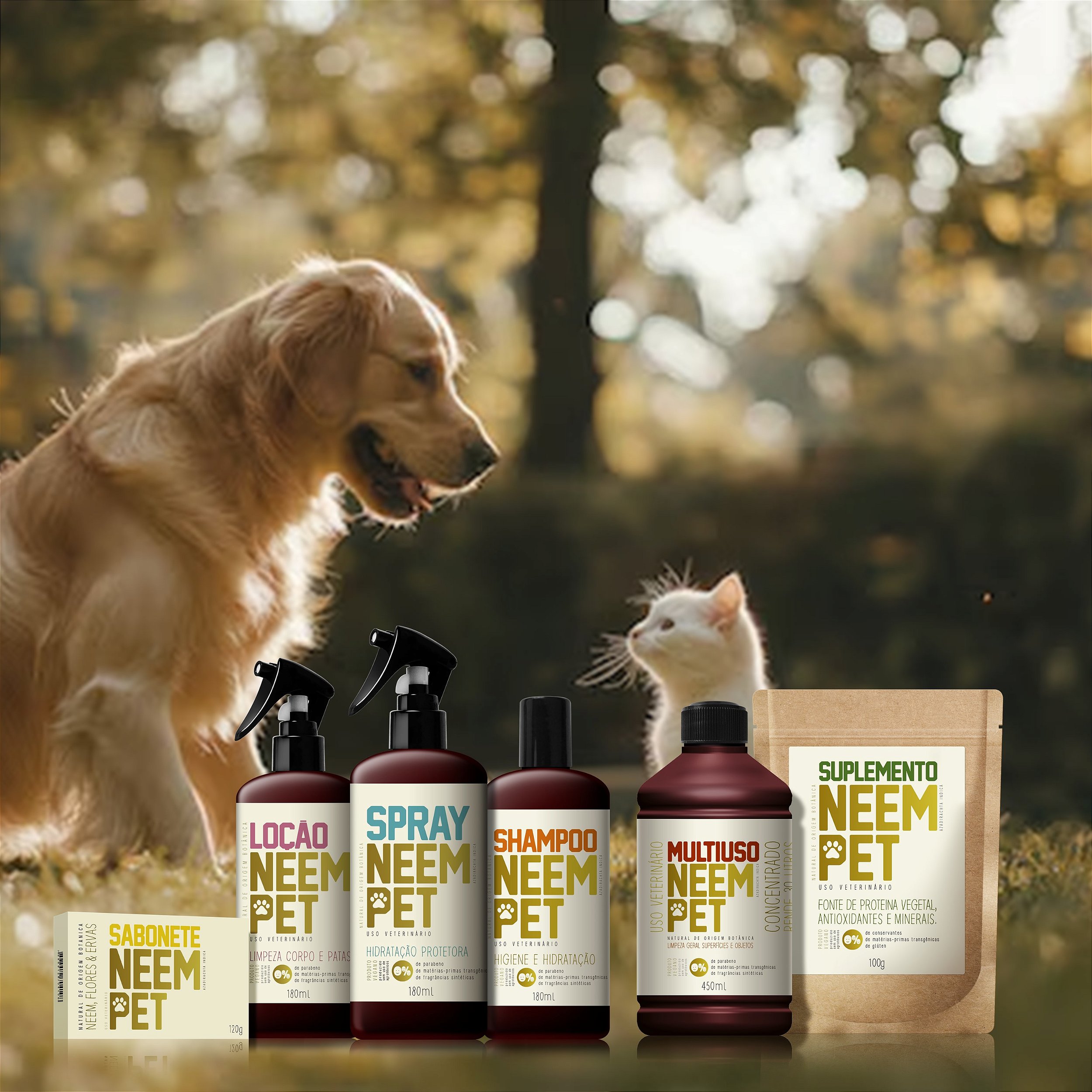 Kit Repelente Natural Cachorro Gato Neem Pet Preserva Mundi - Petshop ...