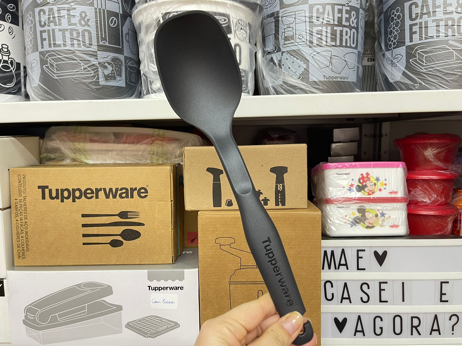 Tupperware Kit 5 Peças Linha Compact Preto - Mãe, Casei e Agora ...