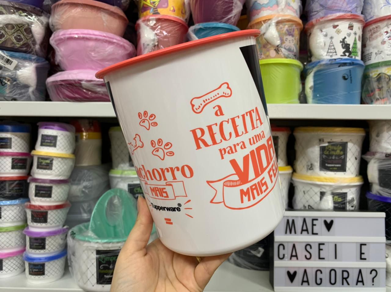 Tupperware Super Instantânea Slim 3 Tupper Pets Cães 3,3 l Mãe, Casei