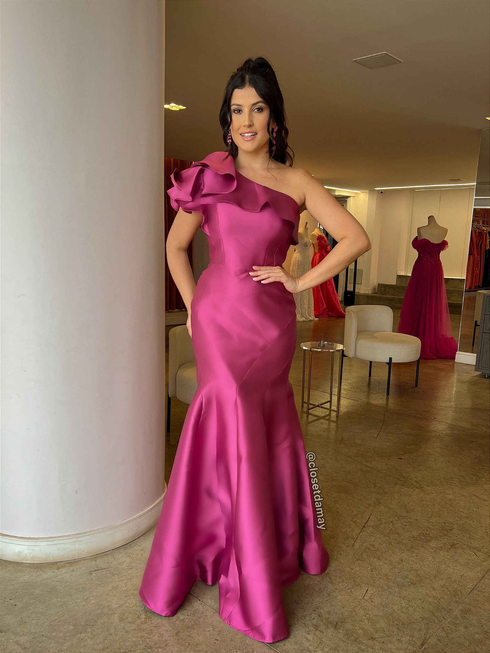 Vestido sereia sale zibeline