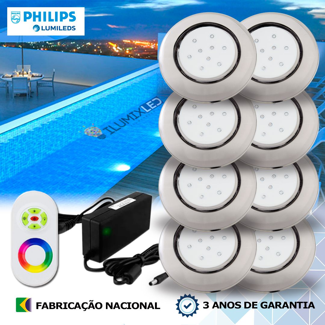 Kit Completo de iluminação LED RGB para Piscinas ILUMIXLED