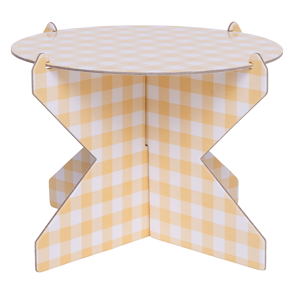 Toalha de Mesa Xadrez Vichy Amarelo