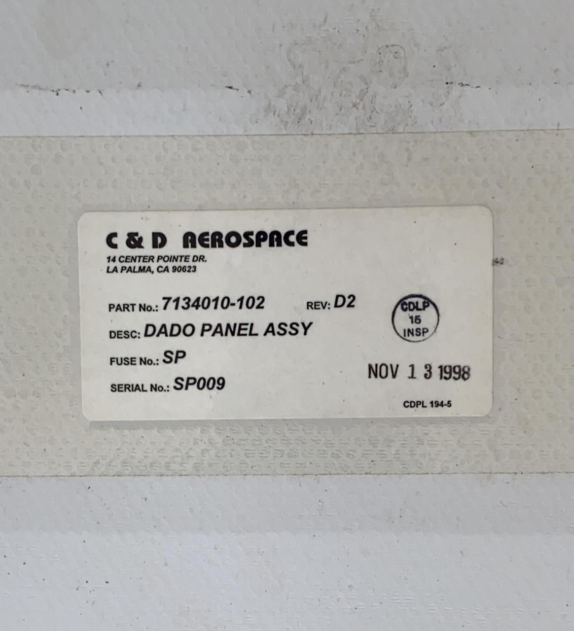 PANEL DADO ASSY - 7134010-102 - Fibraer