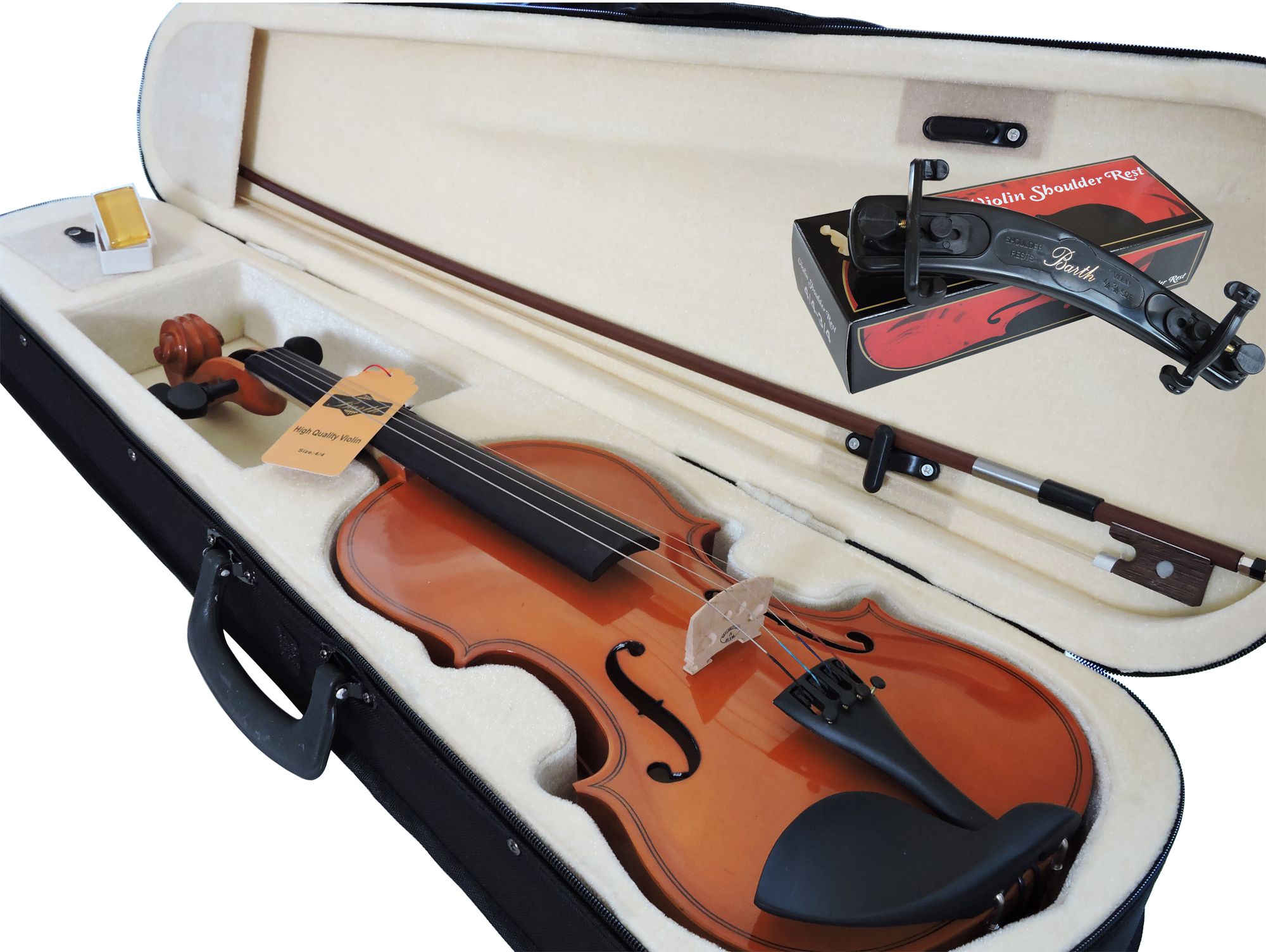 Kit Violino Barth Violin Nt 4/4 com Estojo (CR), Arco , Breu +