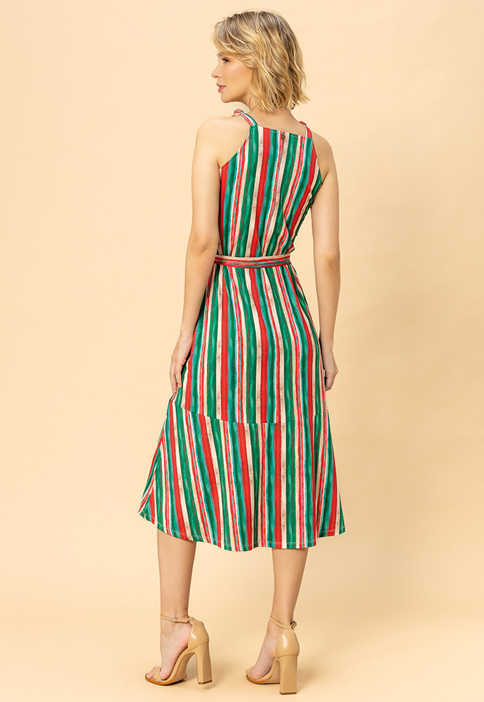 Nylah Vestido Midi A-Line de Encanto Vintage