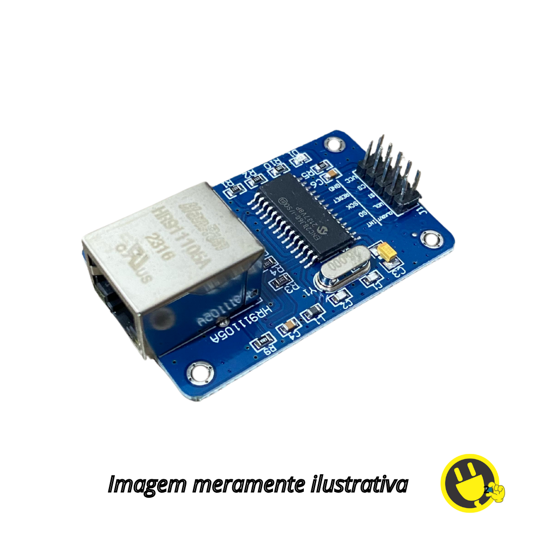 Módulo Ethernet ENC28J60 Largo - Arduino e Raspberry em Manaus é na ...