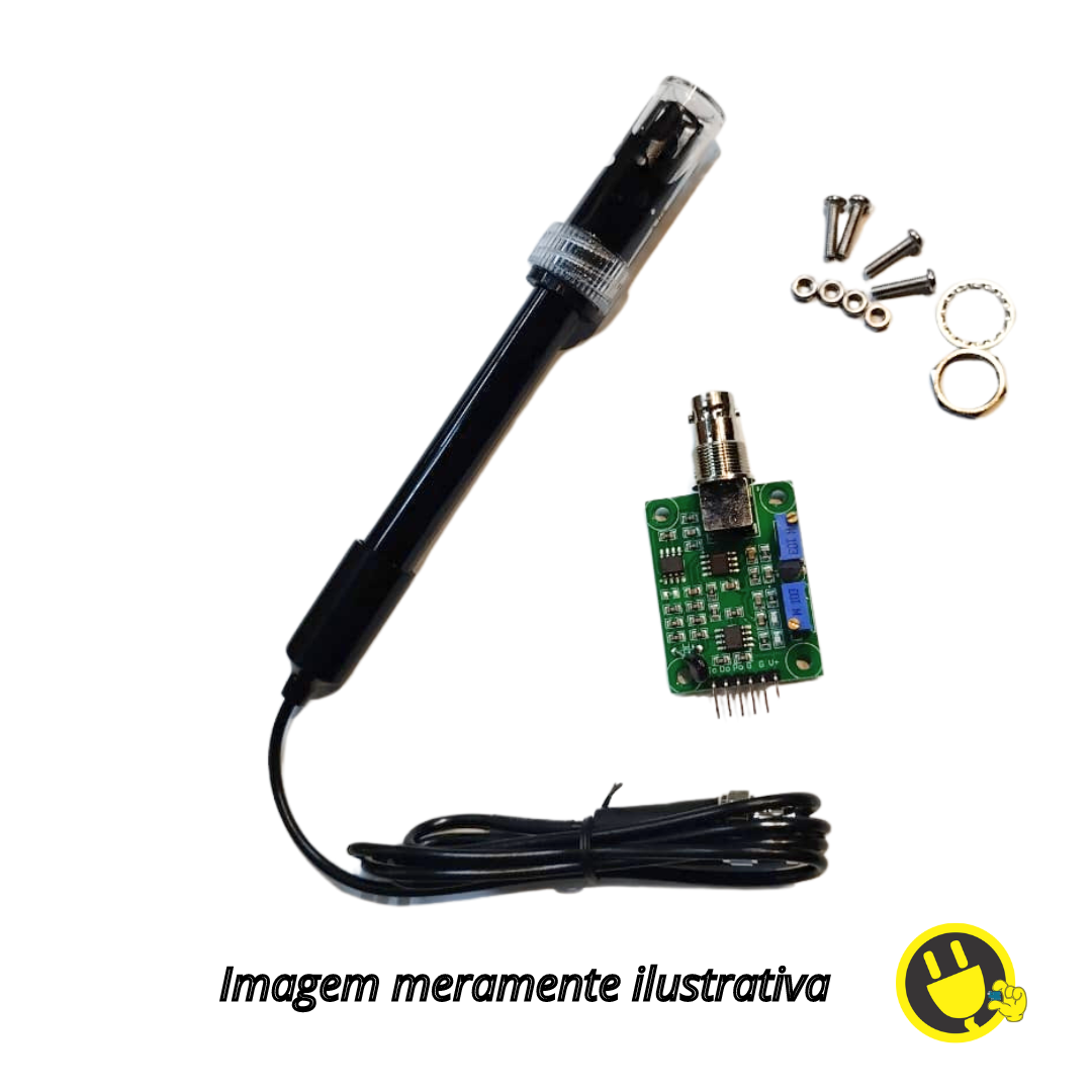 Sensor de PH + Módulo de Leitura BNC PH4502C - Arduino e Raspberry em ...