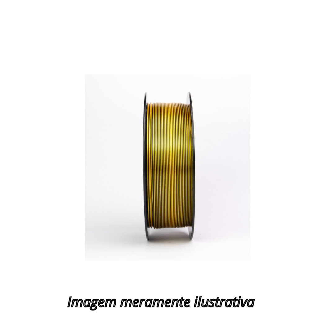 Filamento PLA SILK Duo 1,75mm 1Kg Preto e Dourado 3D Fila ...