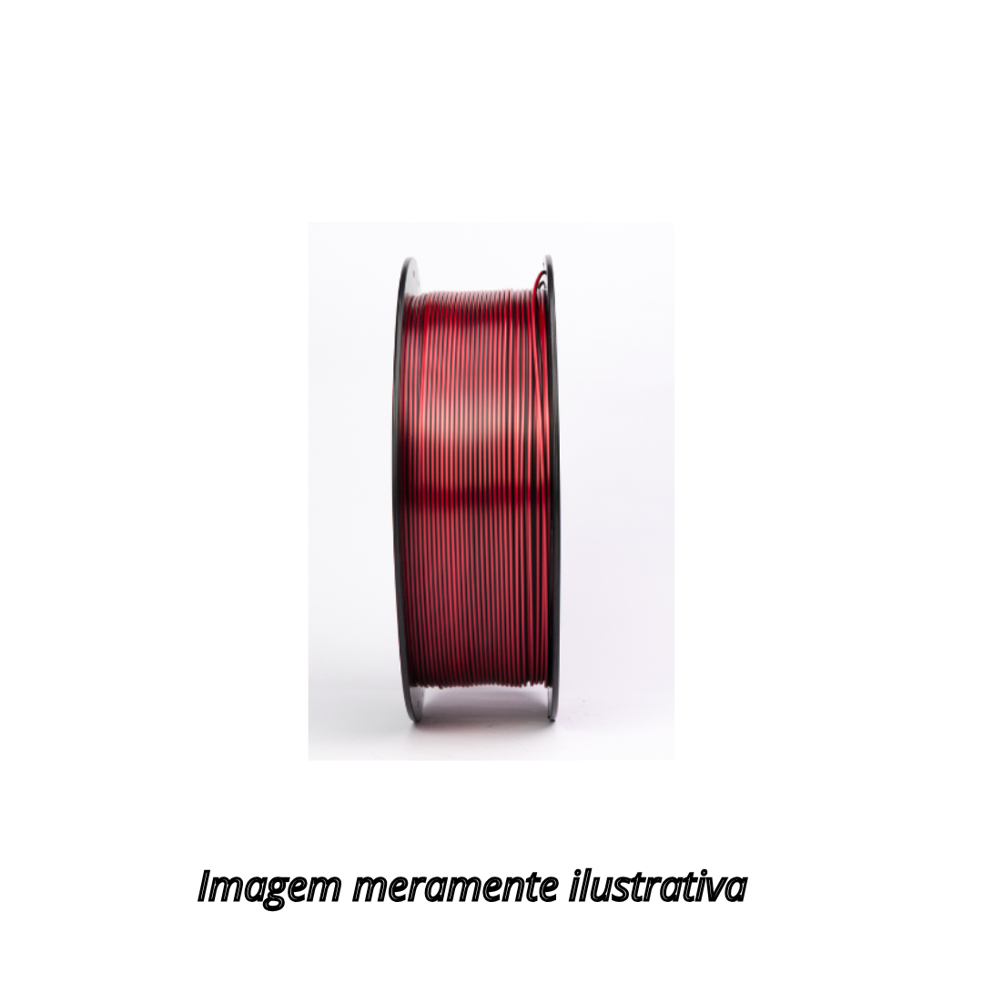 Filamento PLA SILK Duo 1,75mm 1Kg Preto e Vermelho 3D Fila ...