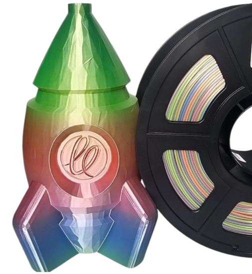 Filamento PLA SILK 1,75mm 1Kg Rainbow 3D Fila - SmartProjects Brasil ...