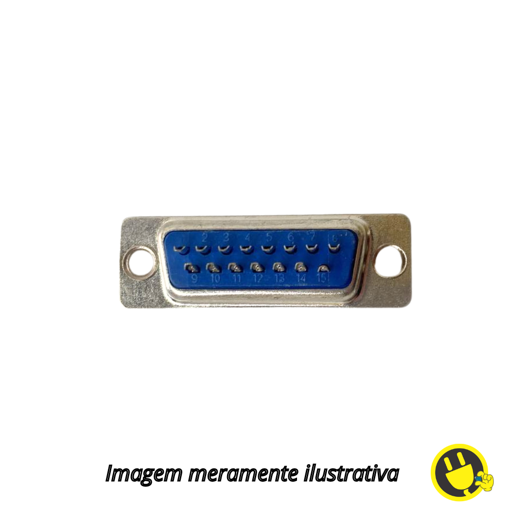 Conector DB15 Fêmea 180º para Fio - SmartProjects Brasil | Componentes ...
