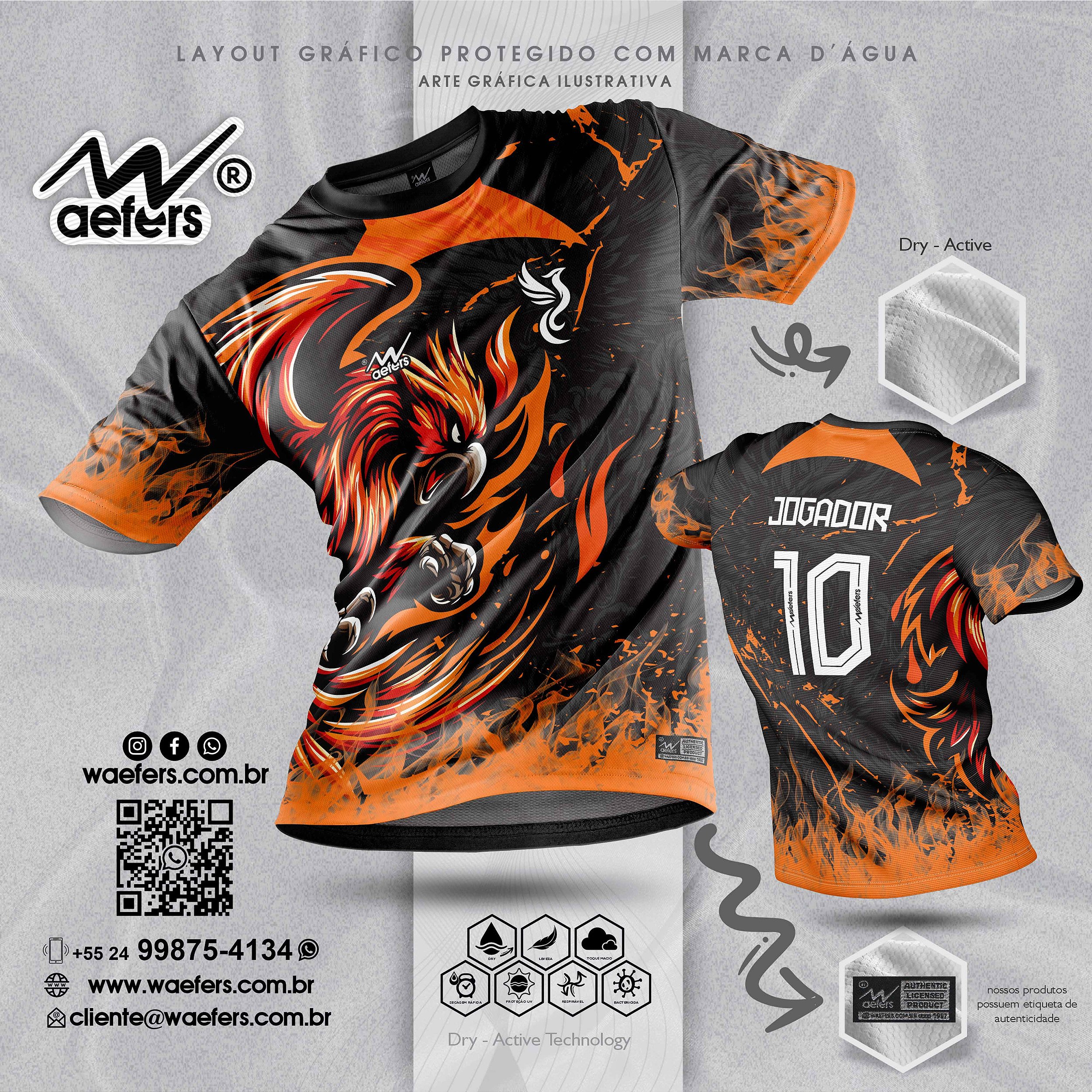 Camisa Interclasse Amador Fênix - Waefers