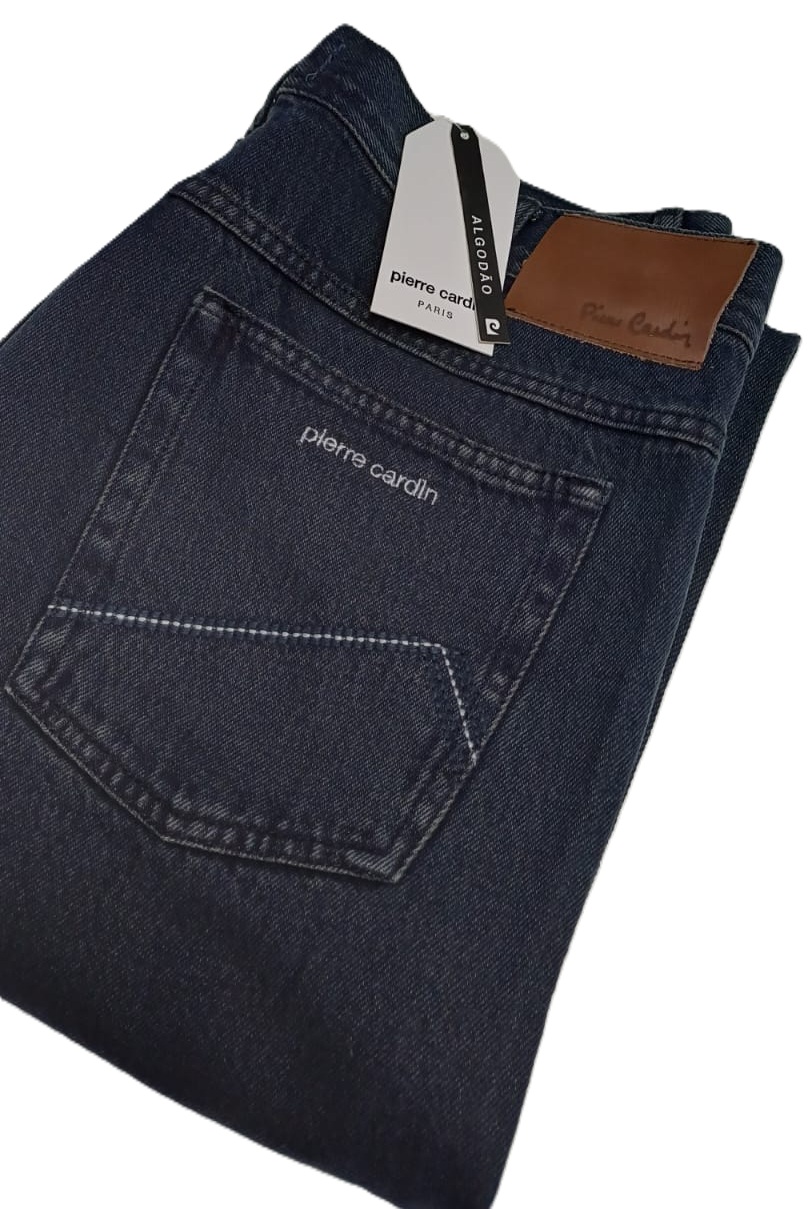 Calça Jeans Masculina Pierre Cardin Reta - 100% Algodão - FIDALGOS