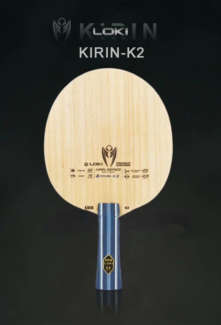 Raquete Wang Hao Loki K2 Kirin Clássica ALL+ Tênis Mesa - Tênis de Mesa ...