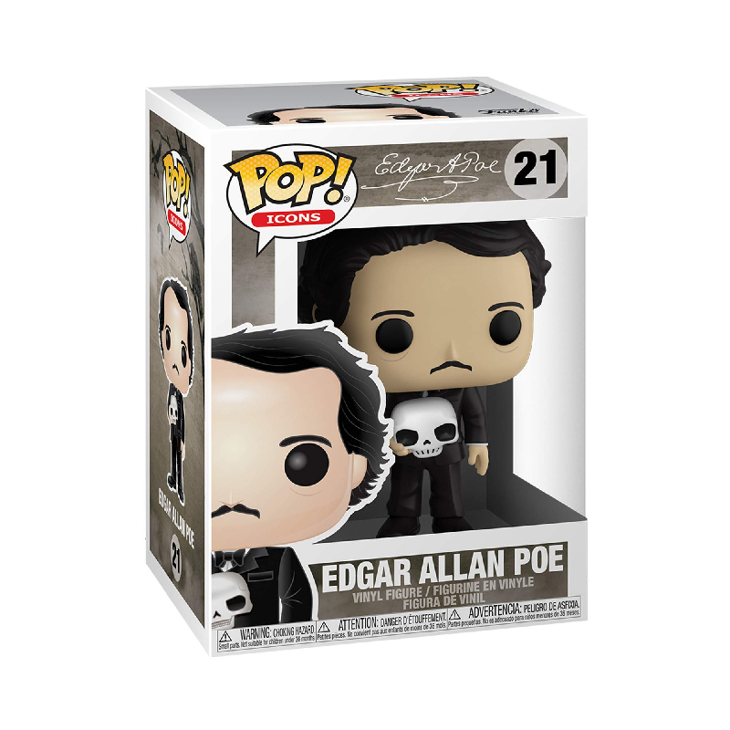 Funko Pop! Icons Edgar Allan Poe 21 Colecionavel Original Moça do Pop Funko Pop é aqui!