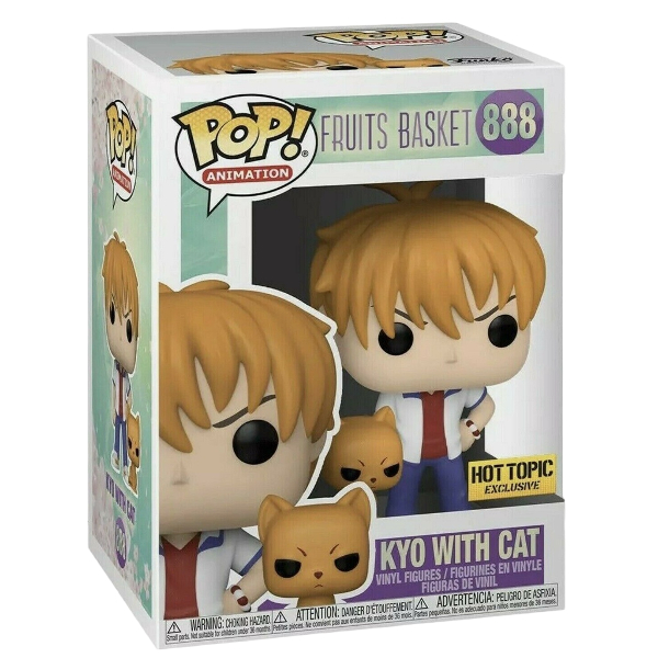 Funko Pop! Animation Fruits Basket Kyo With Cat 888 Exclusivo Original