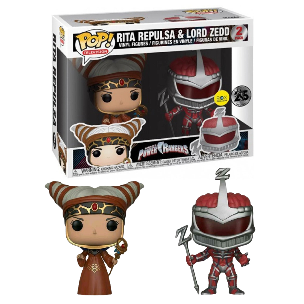 Funko Pop! Power Rangers Rita Repulsa & Lord Zedd 2 Pack Original ...