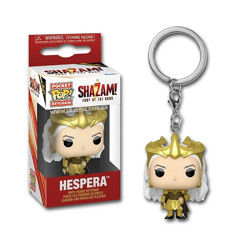 Funko Pop! Schlüsselanhänger: Shazam 2 - Hespera – Offizielle Vinyl-Minifigur Zum Sammeln – Ca. 5 Cm