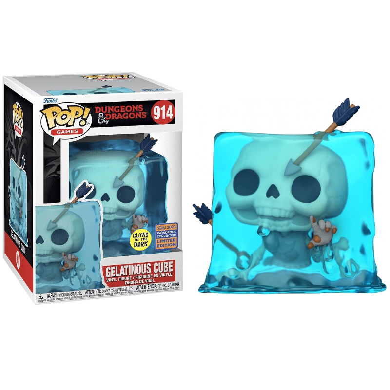 Funko Pop! Dungeons & Dragons Gelatinous Cube 914 Exclusivo Glow Moça