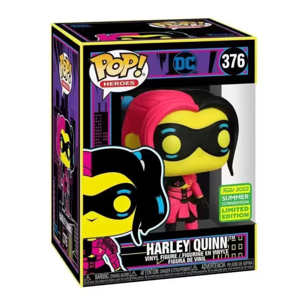 Funko Pop! DC Comics Harley Quinn 376 Exclusivo BlackLight Original