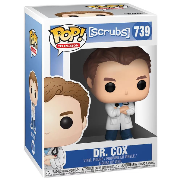 Funko Pop! Television Scrubs Dr. Cox 739 Original Moça do Pop Funko