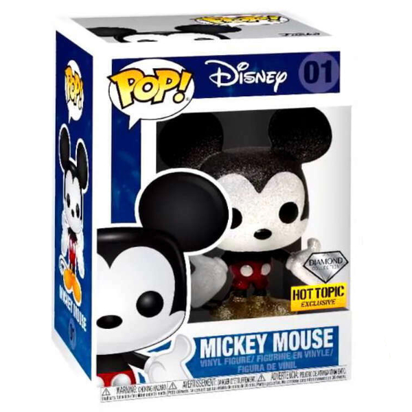 Funko Pop Disney Mickey Mouse 01 Exclusivo Diamond Original Moça Do Pop Funko Pop é Aqui