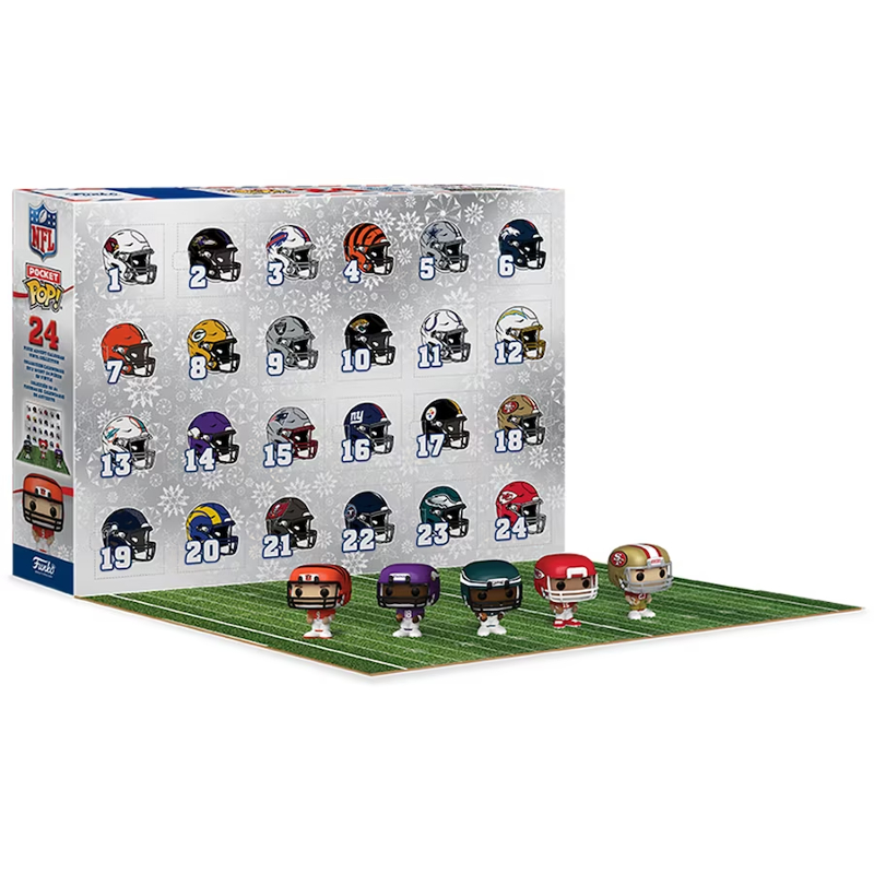 Funko Pop! Calendar Advent Football NFL 24 Peças Original Colecionavel