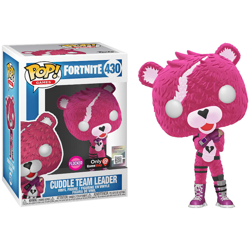 Funko Pop Games Fortnite Cuddle Team Leader 430 Exculsivo Flocked Moça Do Pop Funko Pop é Aqui 