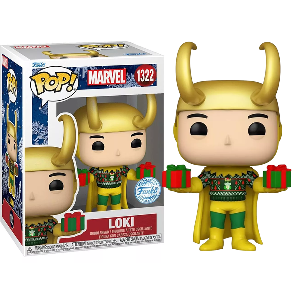 Funko Pop! Marvel Loki 1322 Exclusivo Natal Original Colecionavel