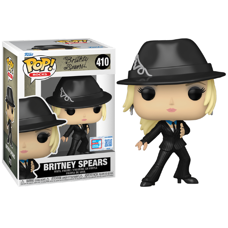Funko POP! Rocks: Britney Spears – Figura In Vinile Da Collezione 10,4 Cm – Vestito Nero E Cappello (Me Against The Music)