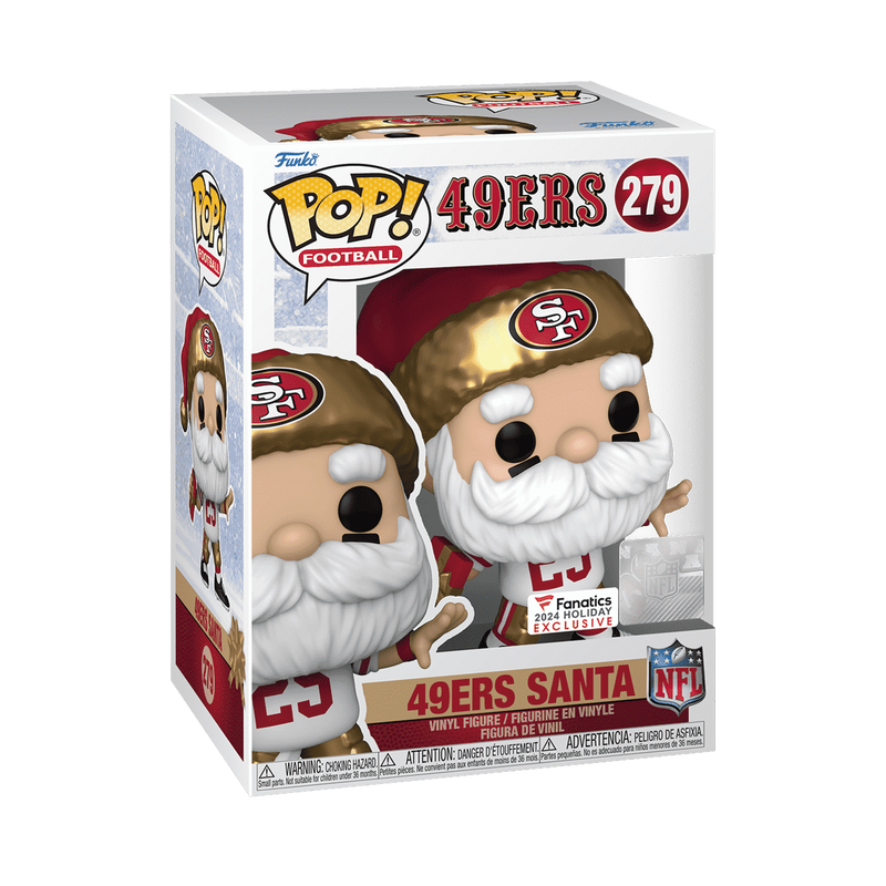 Funko Pop! Football NFL 49ers Santa 279 Exclusivo - Moça do Pop - Funko ...
