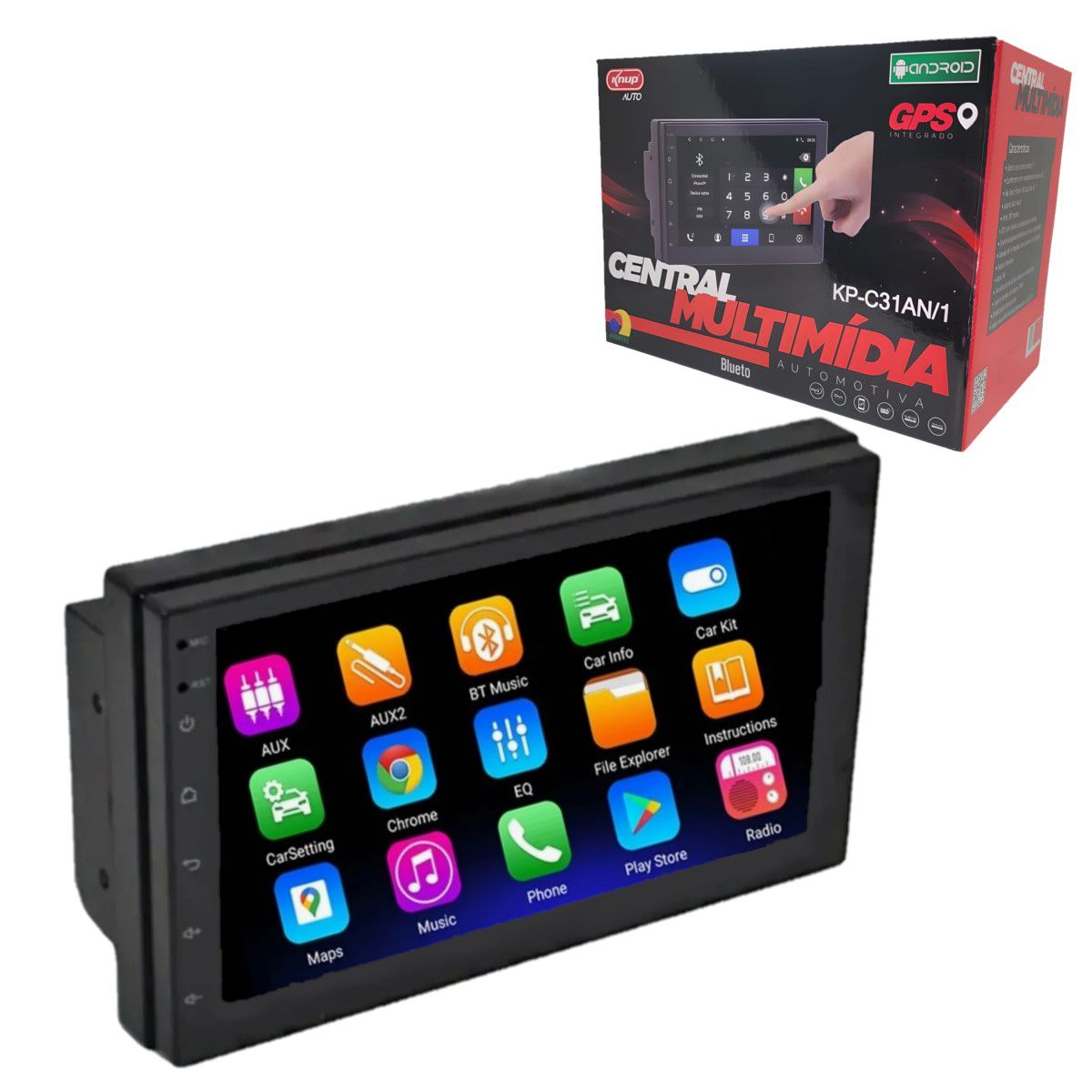 Central Multimídia Universal Android 13 Bluetooth Wifi Gps - Relu Magazine