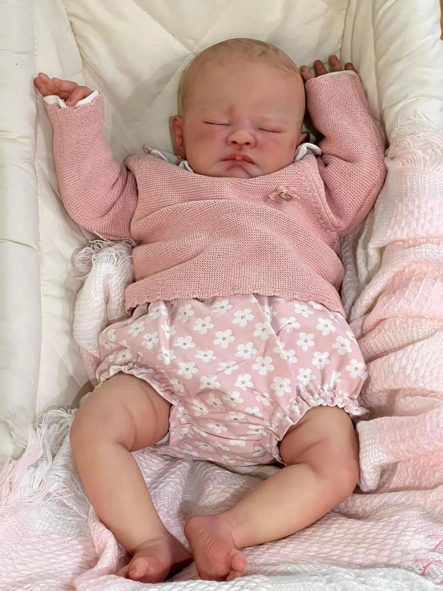 Bebê Reborn Menino Dormindo Recém Nascido Silicone Banho