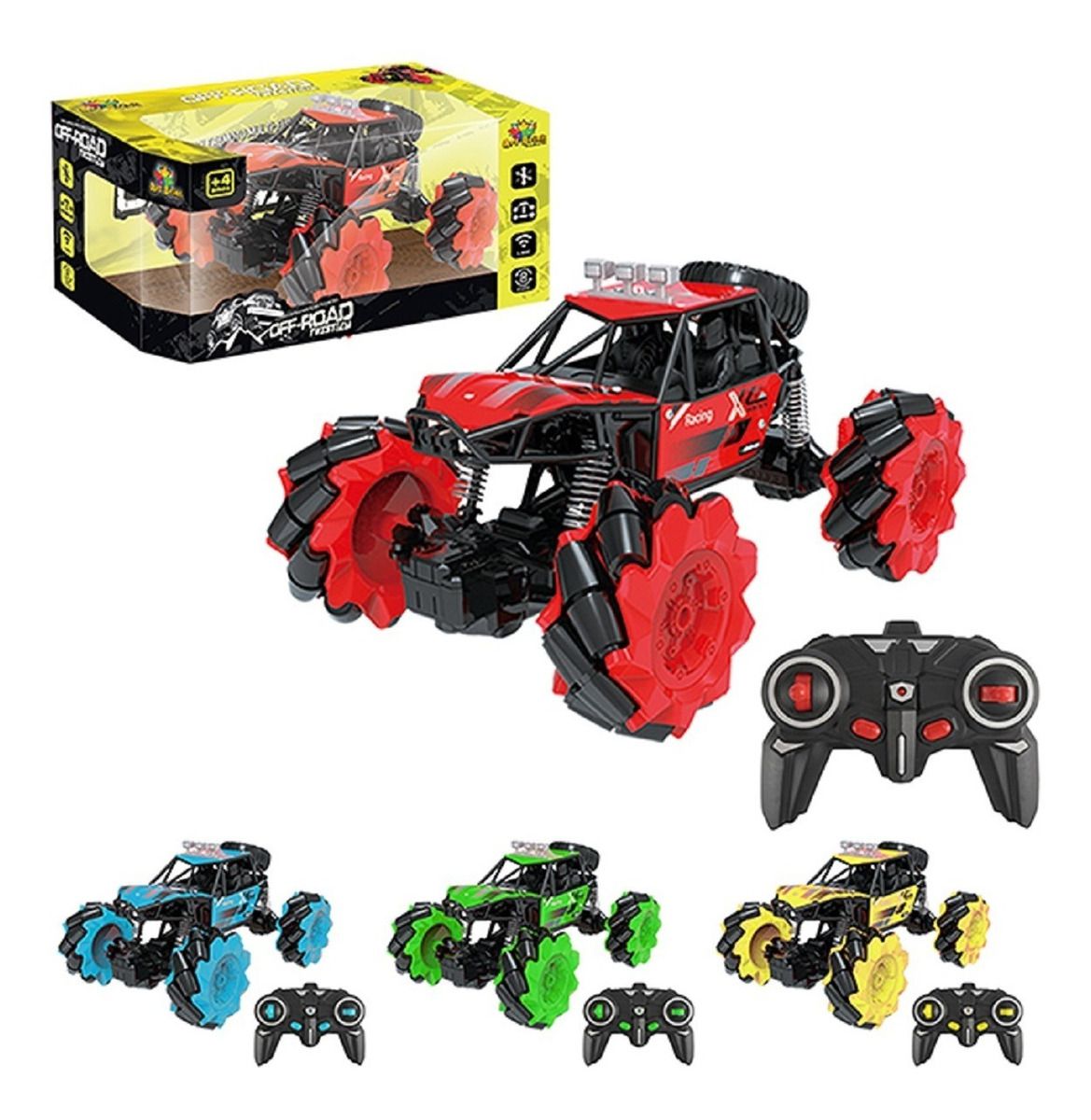 Brinquedo Carrinho Controle Remoto 4x4 Grande Off Road 360