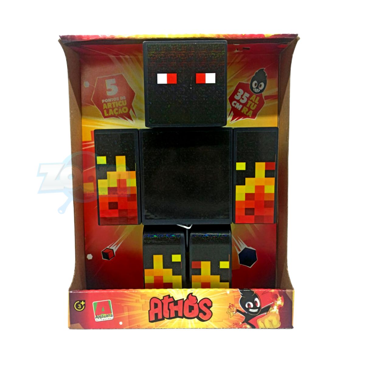 Boneco r Lopers Minecraft Articulado - Algazarra 25CM e