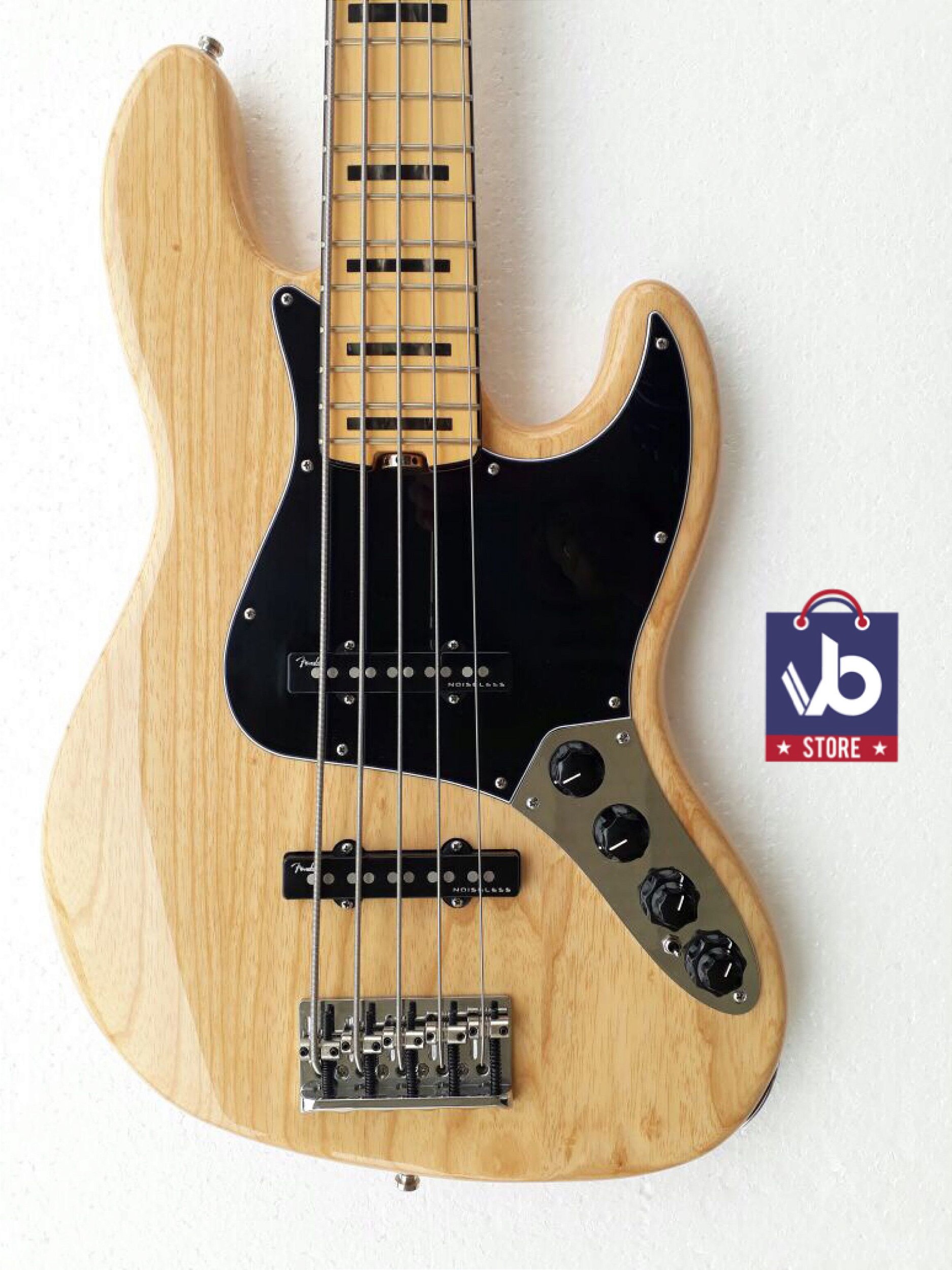 Baixo Fender American ELITE V Natural (Super Novo) - Ano 2016 - STORE VB -  A loja do ViniBass