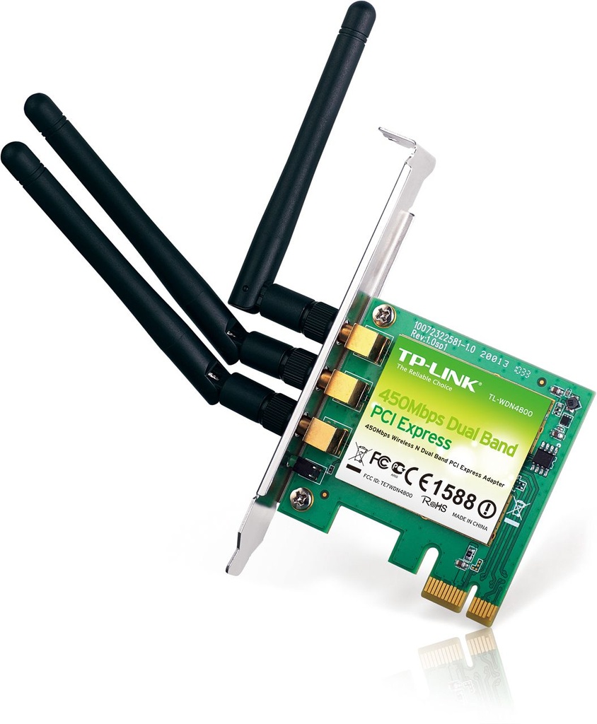 Placa De Rede Wireless Pci-e Tp-link Banda Dupla Tl-wdn4800 - Aztech  Hardware