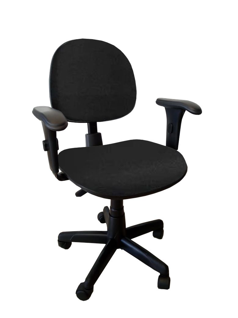 Cadeira de Escritório Ergonomica Eco Back Nr 17 braços regulaveis Tecido  Preto - Rhodes COD 4590 Cadeiras Cadeiras Operacionais / Executiva / Móveis  de Aço - MaxmóveisBH Cadeiras