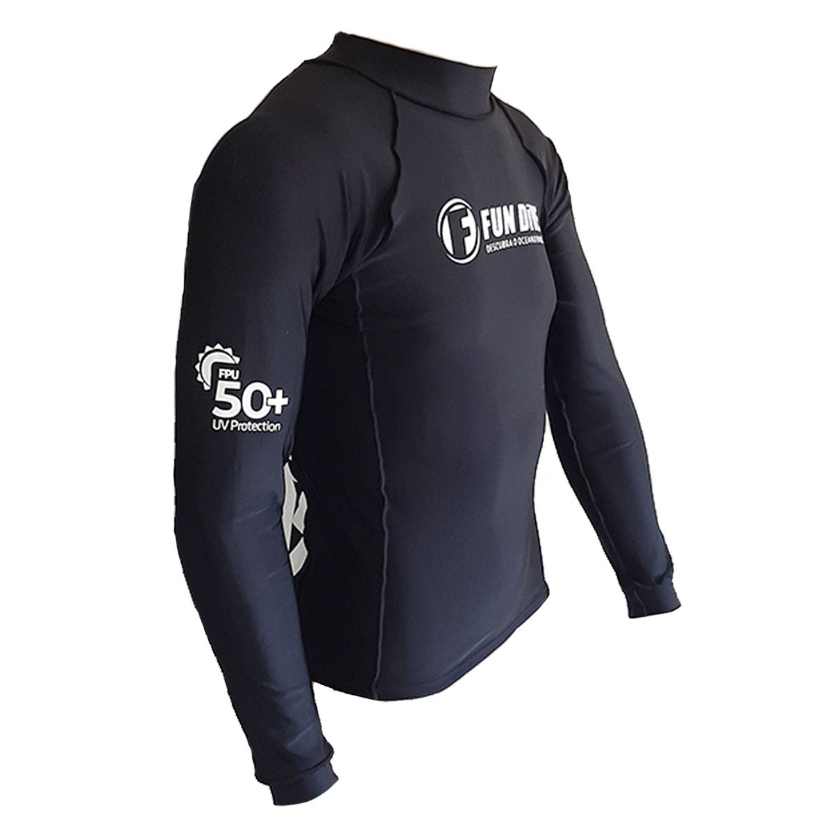 COL-07 UV FUN DIVE, Camiseta manga londa 100% lycra com proteção UV -  NetDive Mergulho