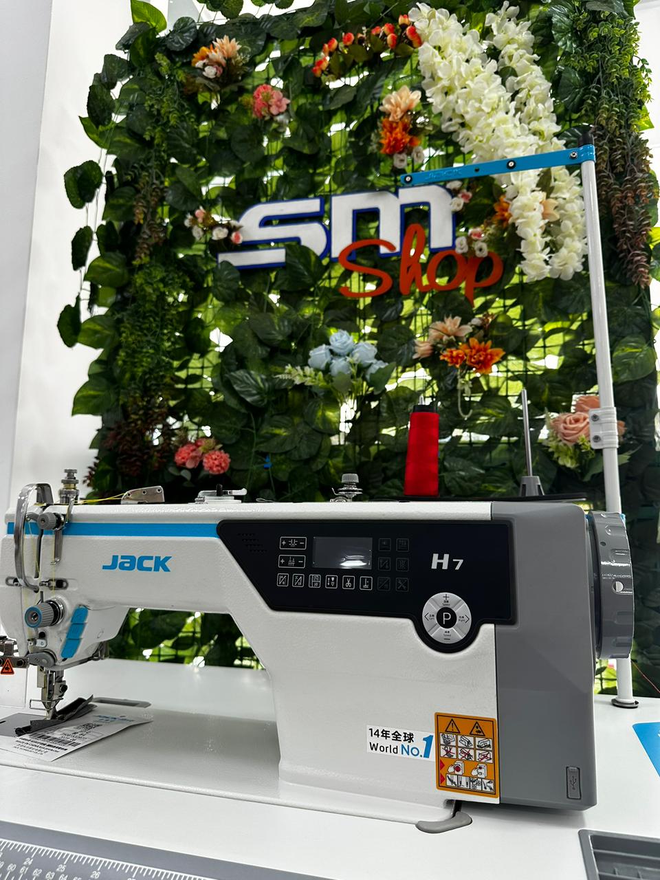 Máquina de Costura Industrial Reta Transporte Duplo Jack H7