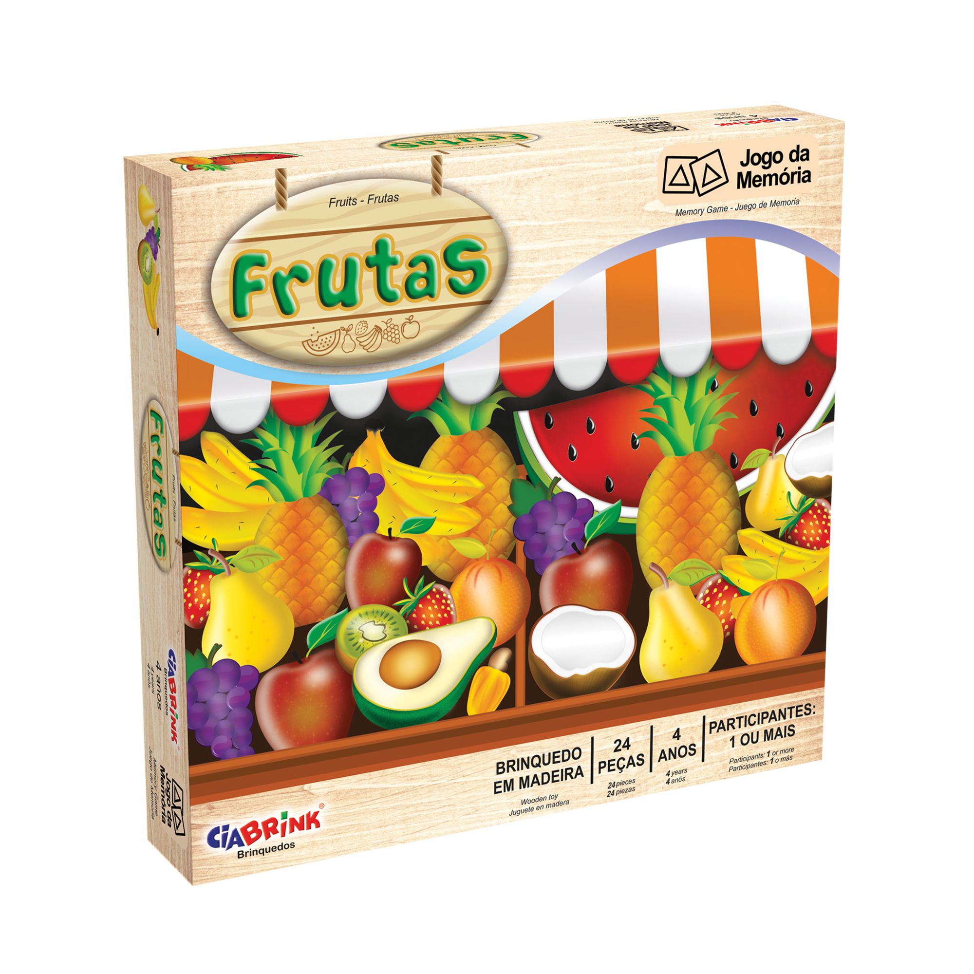 Jogo da memória Frutas  Elo7 Produtos Especiais