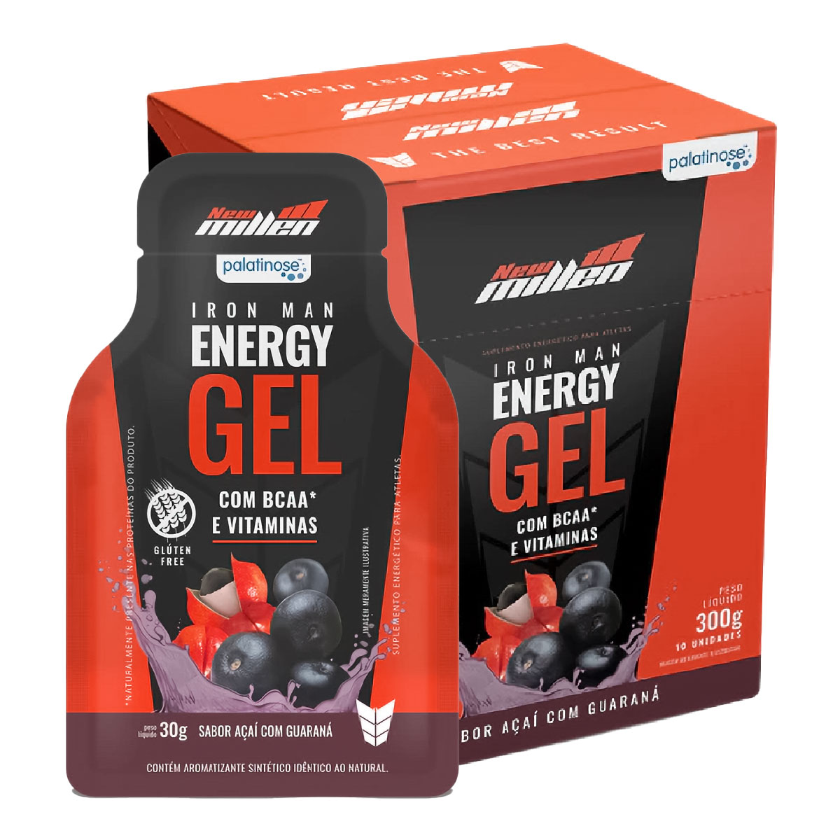 NM IRON MAN GEL ENERGY (10UNID) NEW MILLEN Lifecenter suplementos
