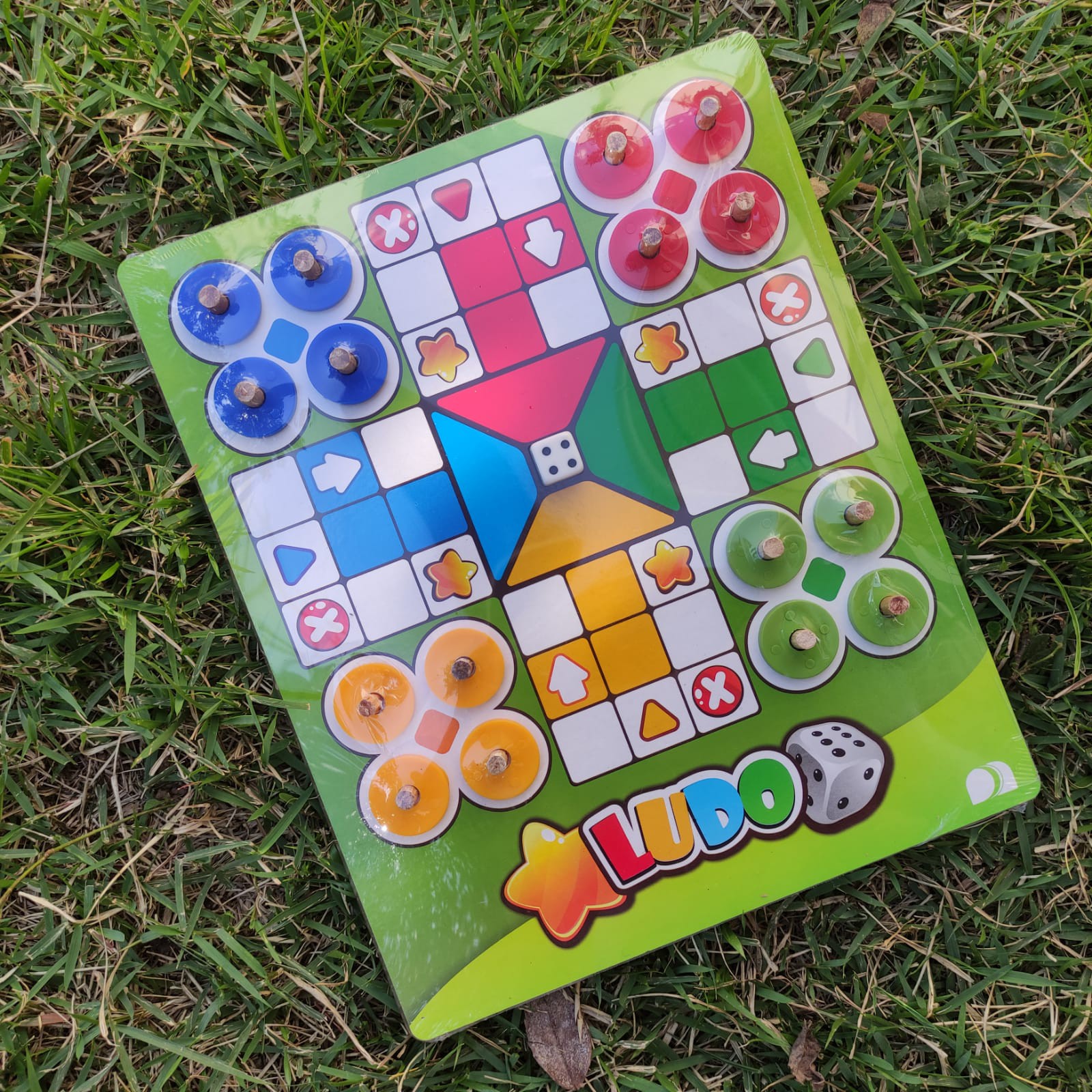 Jogo Tabuleiro Ludo Madeira Artesanal Presente Lembrancinha