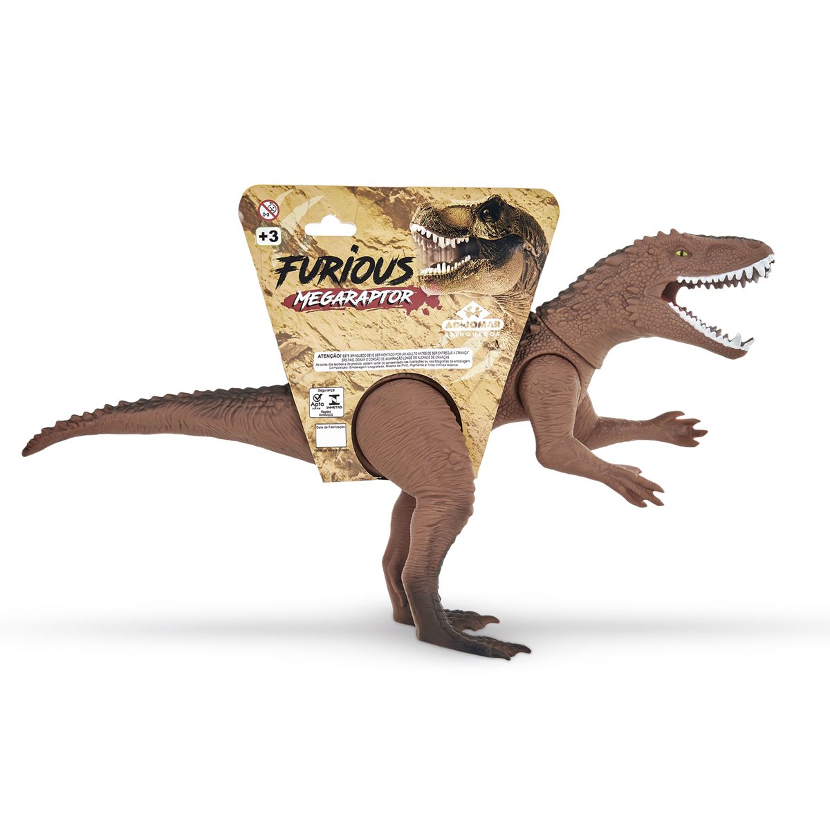 Dinossauro Tiranossauro Rex Mega Toy Adijomar Brinquedos