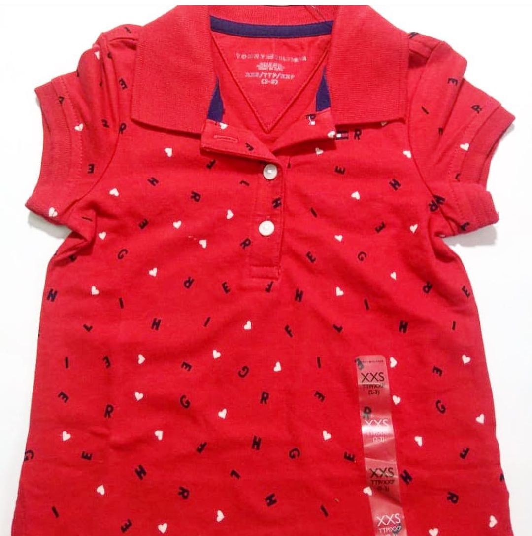 Camisa Polo Tommy Hilfiger Vermelha no Shoptime