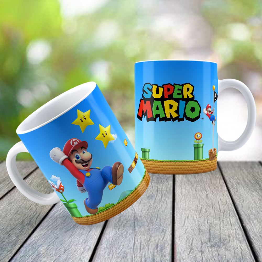 Caneca 3d Mário Super Mario Bros Game - Copo - Loja Coisaria